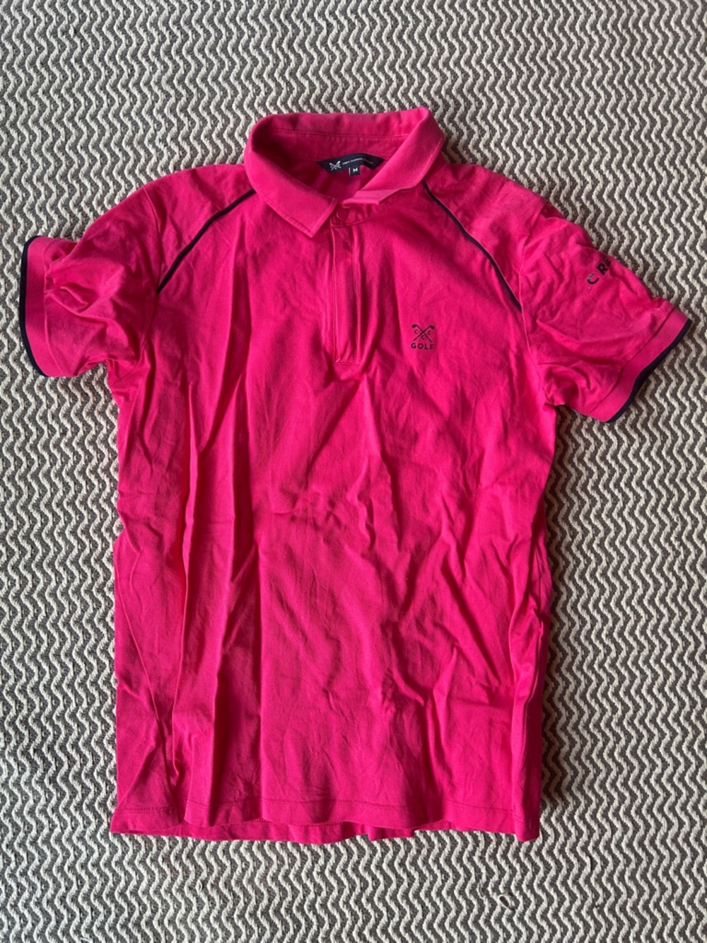 Men's Hot Pink Polo Shirt